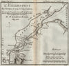 DARDANELLES L'Helles-Pont. Hellespont. Ancient World. BARBIÉ DU BOCAGE 1790 map