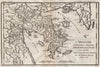 SARONIC ISLANDS. Salamis Aegina Hydra Angistri Spetses Argolis. BOCAGE 1790 map