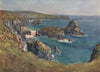 KYNANCE COVE. Coastal view of cliffs & sea. Cornwall. By G. F. Nicholls 1915