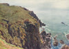 CAERTHILIAN COVE. Coastal view beach, cliffs sea. By G. F. Nicholls 1915 print