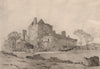EDINBURGH. Craigmillar Castle. Scotland. By G. P. H. Watson 1952 old print