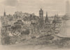 EDINBURGH. View from Calton Hill. Scotland. By Robert C Robertson. ROBERTS 1952