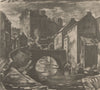 EDINBURGH. The Old Dean Bridge. Scotland. By A. Bruce Thomson 1952 print