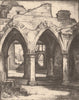 BALMERINO. The Abbey. Fife. Scotland. By Stewart Carmichael 1952 old print