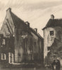 CULROSS. Old Tenements. Fife. Scotland. By James Miller 1952 vintage print