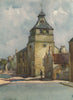 CRAILL. The Town hall. Fife. Scotland. By A. S. Black 1952 old vintage print