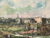 GLASGOW. Hillhead bowling green. Scotland. By D. M. Ramsay 1952 old print