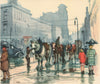 GLASGOW. Trace Horses. Scotland. By Robert Eadie 1952 old vintage print