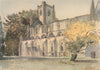 DUNKELD. Dunkeld Cathedral. Scotland. By Robert C. Robertson. ROBERTS 1952