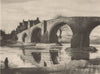 STIRLING. Stirling Bridge. Scotland. By James Miller 1952 old vintage print