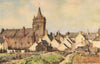 KIRKCUDBRIGHT. White Gables. Scotland. By Charles Oppenheimer 1952 old print