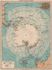 SOUTH POLAR CHART.Antarctic.Explorer's routes.Larsen Nares Ross Wilkes 1906 map
