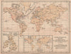 WORLD CLIMATE. July temperature. Summer/winter Europe. JOHNSTON 1906 old map