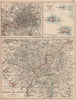 ENGLISH LAKE DISTRICT also London environs & Channel Islands. JOHNSTON 1906 map