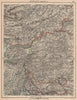 MID SCOTLAND. West Cairngorms Perthshire Invesrness-shire. JOHNSTON 1906 map