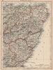 SCOTLAND NE. Aberdeenshire Banff Forfar Kincardine Elgin. JOHNSTON 1906 map