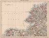IRELAND NORTH WEST COAST.Donegal Mayo Sligo Leitrim Fermanagh.JOHNSTON 1906 map