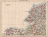IRELAND NORTH WEST COAST.Donegal Mayo Sligo Leitrim Fermanagh.JOHNSTON 1906 map