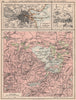 IRELAND. Dublin, Lake District (Killarney) Cork to Blarney. JOHNSTON 1906 map