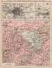 IRELAND. Dublin, Lake District (Killarney) Cork to Blarney. JOHNSTON 1906 map