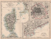 FRANCE.Paris Corsica & Riviera.Ile de France Côte d'Azur(Cannes-Menton) 1906 map