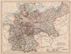 EMPIRE OF GERMANY. States. Prussia Bavaria Alsace Lorraine. JOHNSTON 1906 map