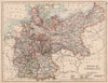 EMPIRE OF GERMANY. States. Prussia Bavaria Alsace Lorraine. JOHNSTON 1906 map