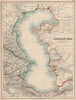 CASPIAN SEA.Baku Persia(Iran)Astrakhan.Inner Kirghiz Horde.JOHNSTON 1906 map
