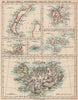 ARCTIC ISLANDS.Novaia Zemlia Spitsbergen Iceland Franz Josef Land Anjou 1906 map