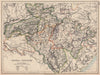 BRITISH INDIA. Central Provinces. Railways. JOHNSTON 1906 old antique map