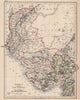 BRITISH INDIA NW.Gurajat Sindh.Bombay(Mumbai)North.Vadodara.railways 1906 map