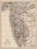 BOMBAY(MUMBAI)(SOUTH).British India.Maharashtra.railways.JOHNSTON 1906 old map