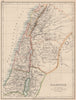 PALESTINE. Galilee Samaria Judea Perea Phoenicia Decapolis. JOHNSTON 1906 map