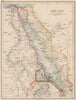 RED SEA. Egypt Eritrea Hedjaz Asir Yemen. Nile valley. Sinai. JOHNSTON 1906 map