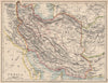 PERSIA(IRAN).Showing provinces.Iran.Persian Gulf.Bushehr.JOHNSTON 1906 old map