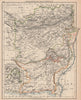 AFGHANISTAN & BRITISH BALUCHISTAN. Kabul. North West Frontier province 1906 map