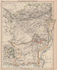 AFGHANISTAN & BRITISH BALUCHISTAN. Kabul. North West Frontier province 1906 map