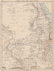 UPPER NILE & EAST SUDAN.Khartoum.White/Blue Nile.Aswan Low Dam.JOHNSTON 1906 map