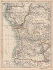 COLONIAL CENTRAL AFRICA. French Congo Free State Portuguese West Africa 1906 map