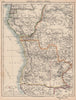 COLONIAL CENTRAL AFRICA. French Congo Free State Portuguese West Africa 1906 map
