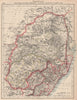 COLONIAL SOUTH AFRICA. Transvaal. Orange River Colony, Natal, Lesotho 1906 map