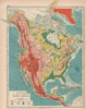 NORTH AMERICA RELIEF. Mountains Table Lands Plains Valleys. JOHNSTON 1906 map