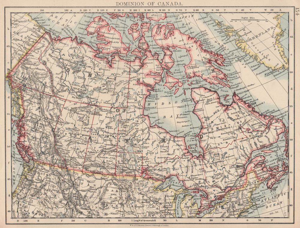 BRITISH NORTH AMERICA. Colonial Canada. Canadian Pacific railroad 1906 old map