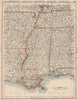MISSISSIPPI VALLEY. Mississippi Arkansas Tennessee Alabama Louisiana 1906 map
