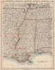MISSISSIPPI VALLEY. Mississippi Arkansas Tennessee Alabama Louisiana 1906 map