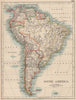 SOUTH AMERICA BORDER DISPUTES. Argentina/Chile 1902. Bolivia/Paraguay 1906 map