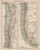 CHILE. Shows Argentina border pre & post 1902 Andes Cordillera dispute 1906 map