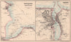 NE ENGLAND PORTS.Whitby.Hartlepool Teesmouth Middlesbrough.BARTHOLOMEW 1865 map