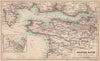 MILFORD HAVEN.Antique sea chart.Pembroke Dock.Pembrokeshire.BARTHOLOMEW 1865 map