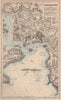 PLYMOUTH SOUND.Antique sea chart & town plan.Devonport Stonehouse.Devon 1865 map